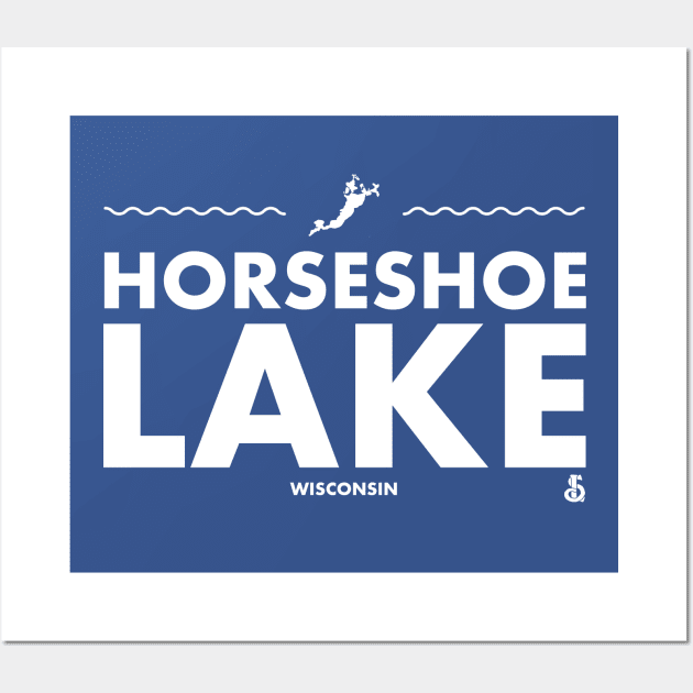 Polk County, Barron County, Wisconsin - Horseshoe Lake Wall Art by LakesideGear